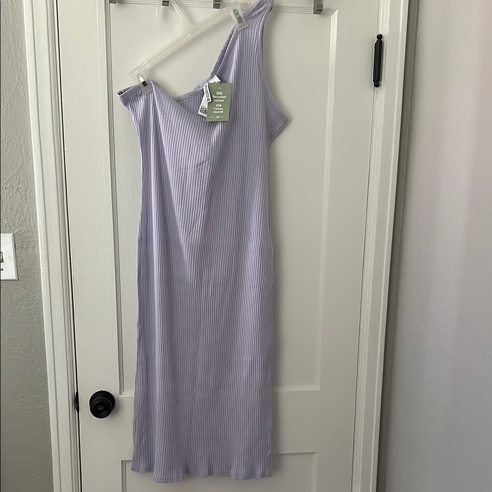 H&M Lavender One-Shoulder Dress NWT